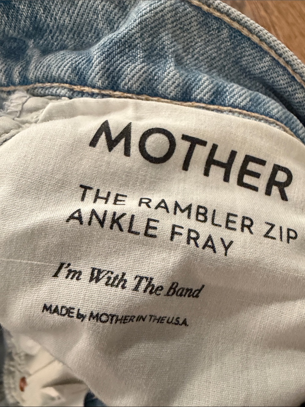 Mother Rambler ZIP ankle fray I am with the band - Picture 6 of 16